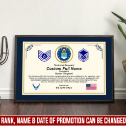 US Air Force, O 5 Air Force Lieutenant Colonel - Poster With Frame 16x12in (Recommended)