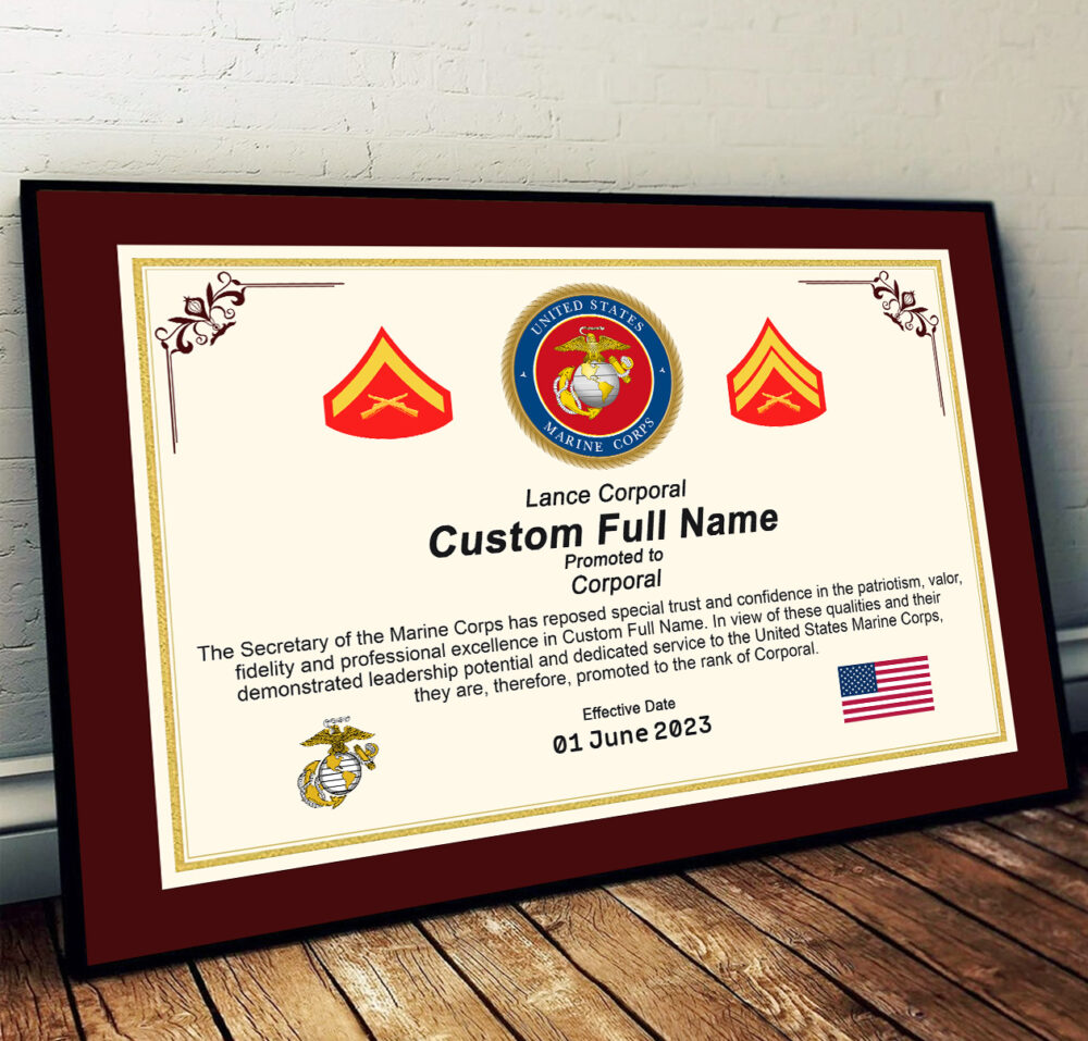 US Marine Corps, All Gave Some, Some Gave All - Poster With Frame 16x12in (Recommended) - Image 2