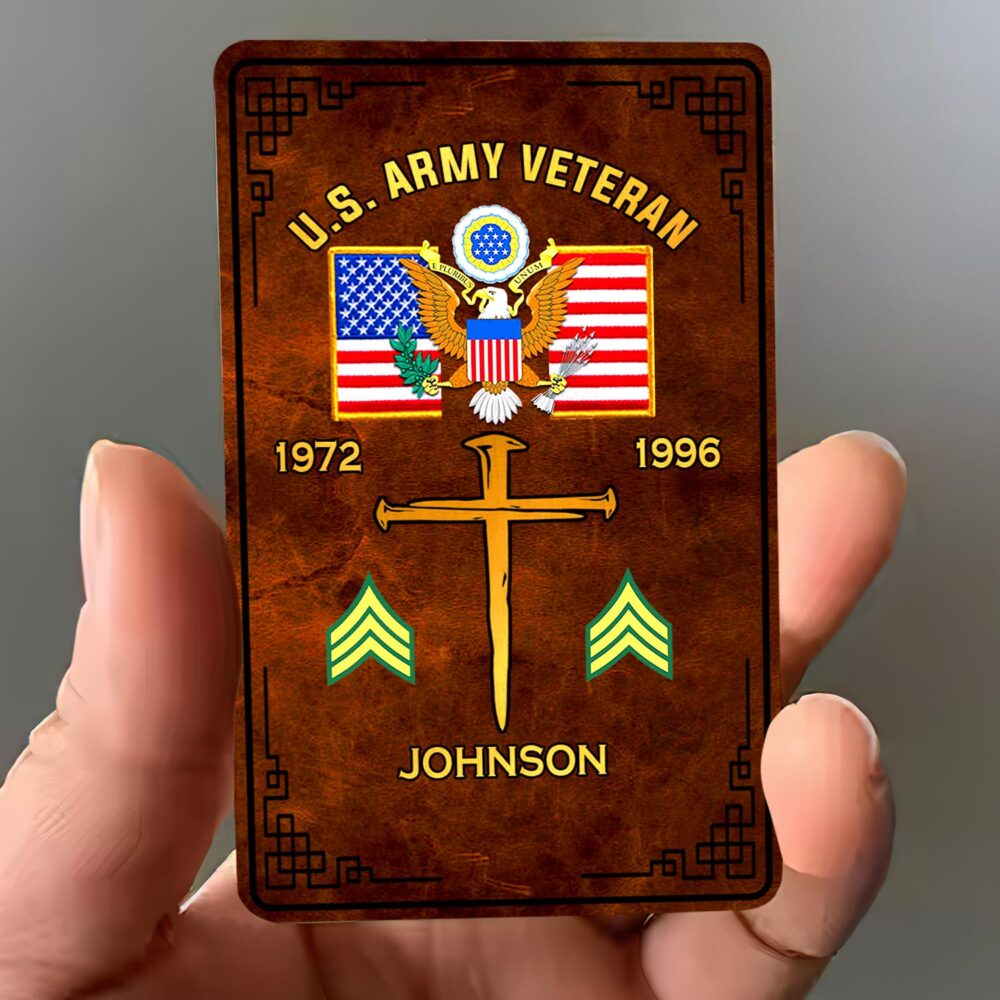 US Army, Remember - Honor - Respect - Printed Metal Card - Image 3