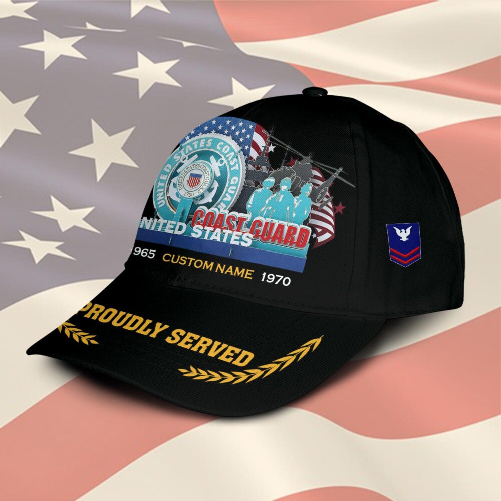 US Coast Guard, E 2 White - Classic Cap - Image 2