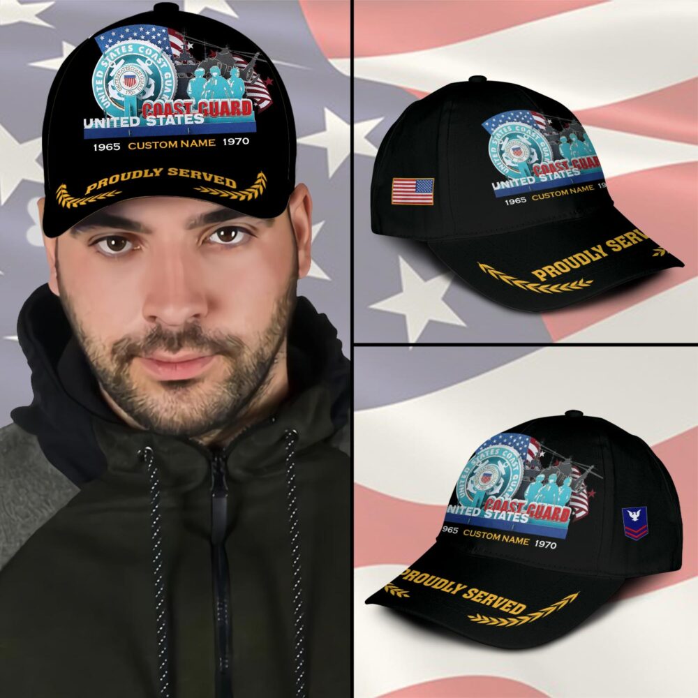 US Coast Guard, E 2 White - Classic Cap - Image 3