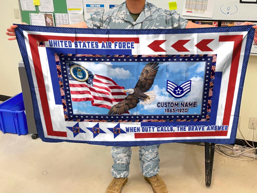 US Air Force , No One Fights Alone - Flying Flag 5×8 Feet(152×244 Cm) - Image 2