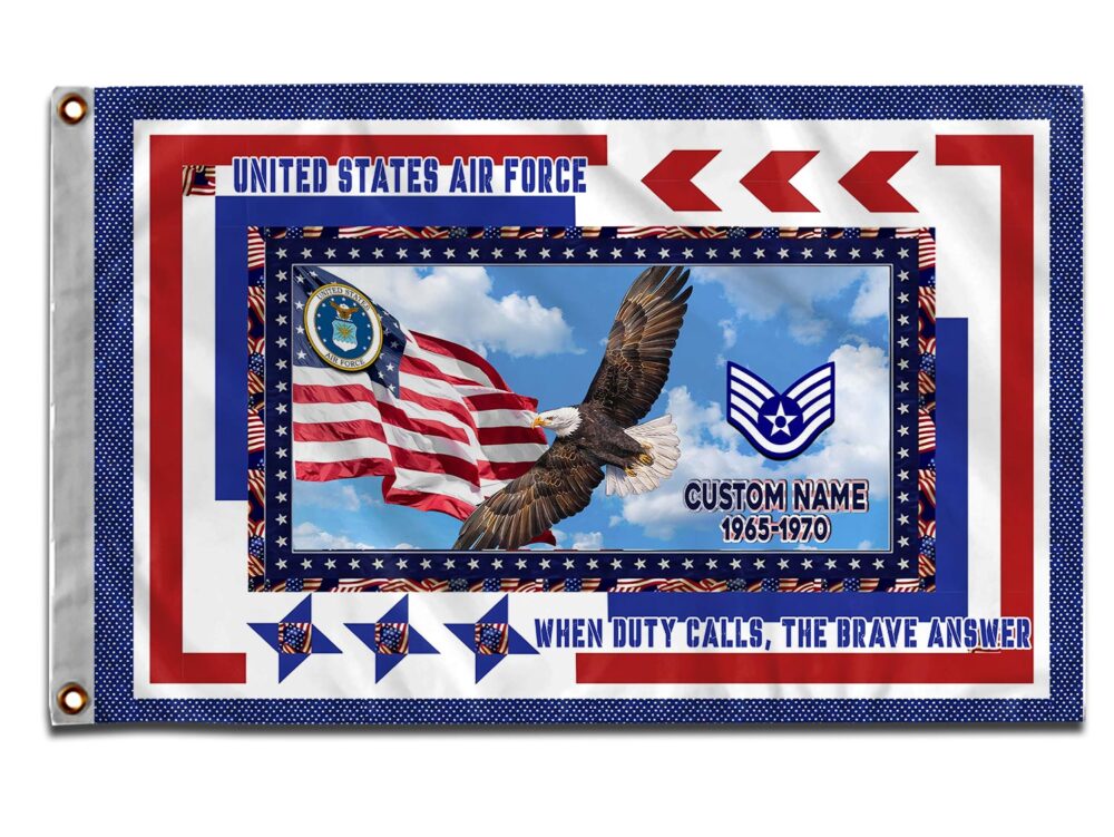 US Air Force , No One Fights Alone - Flying Flag 5×8 Feet(152×244 Cm) - Image 3