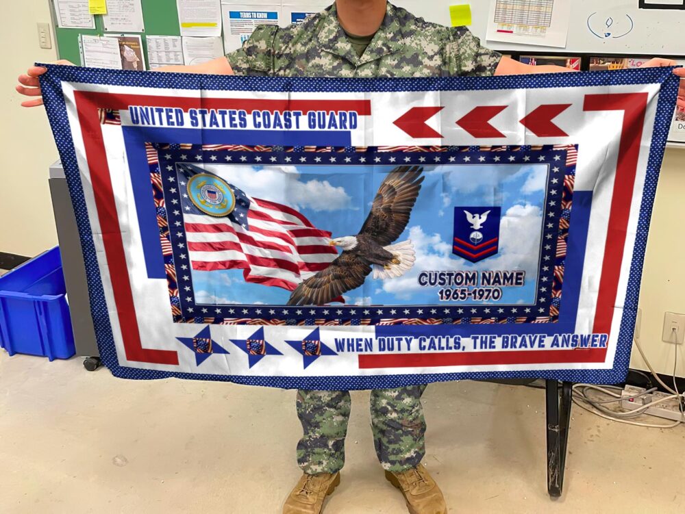 US Coast Guard, E 4 Red - Flying Flag 5×8 Feet(152×244 Cm) - Image 2