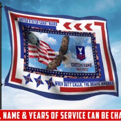 US Coast Guard, E 4 Red - Flying Flag 5×8 Feet(152×244 Cm)