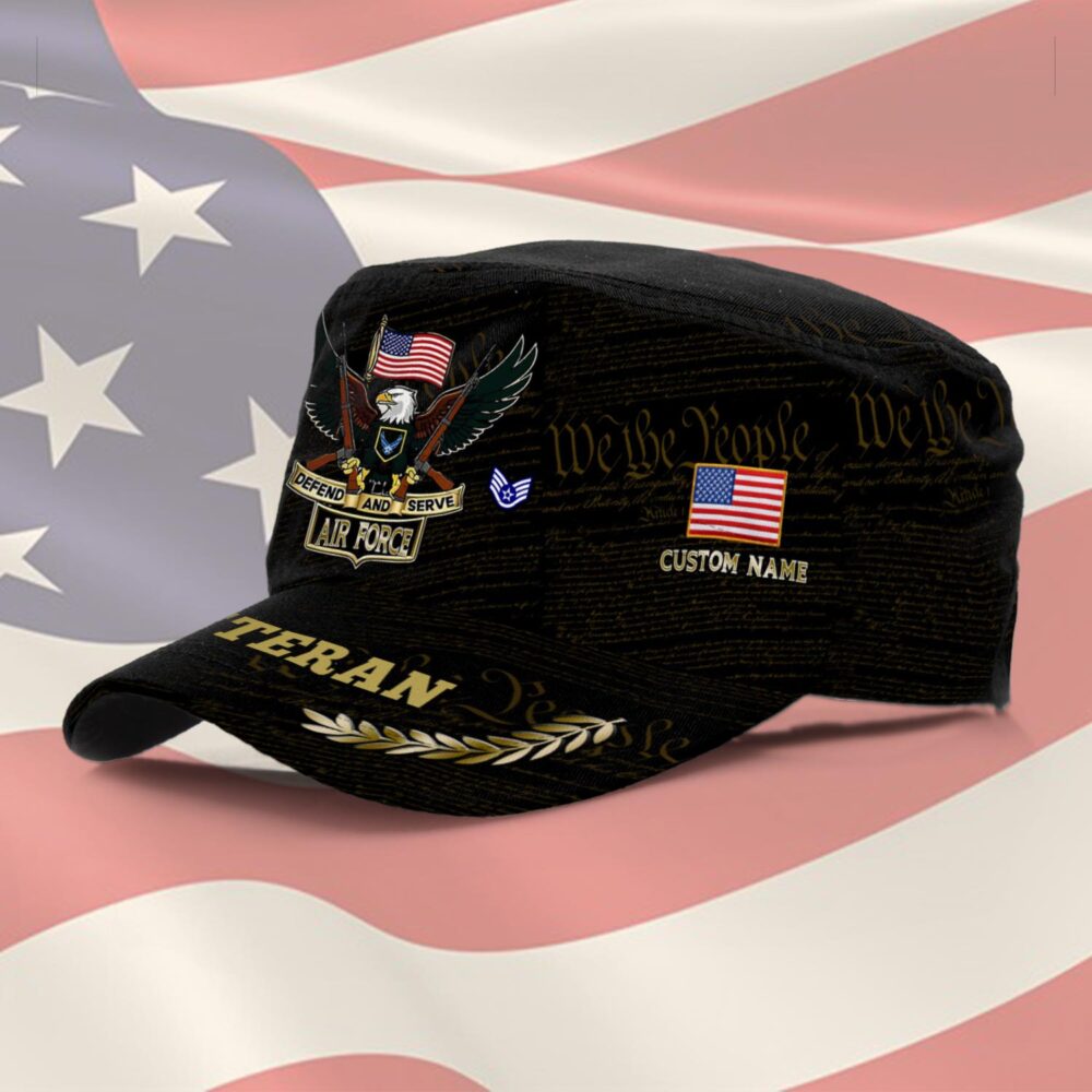 US Air Force , E 6 Air Force Technical Sergeant - Military Cap - Image 2