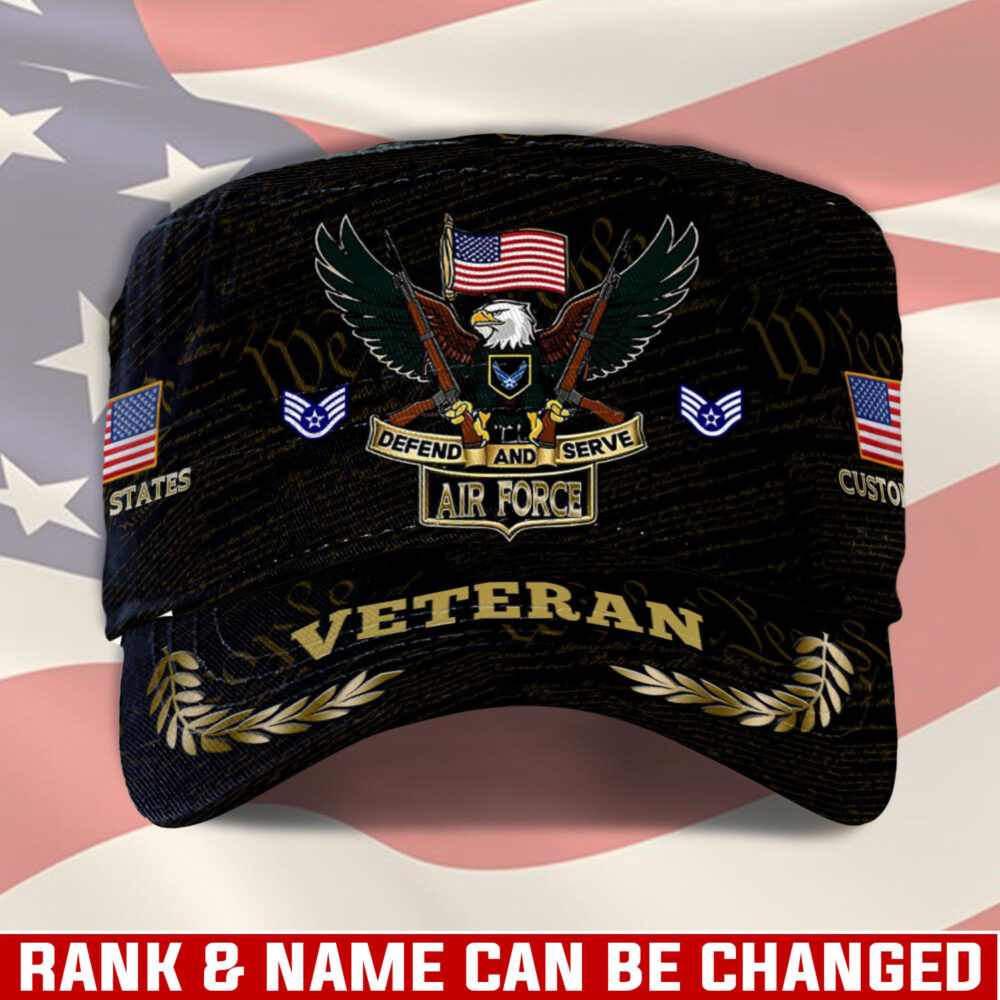 US Air Force , E 6 Air Force Technical Sergeant - Military Cap