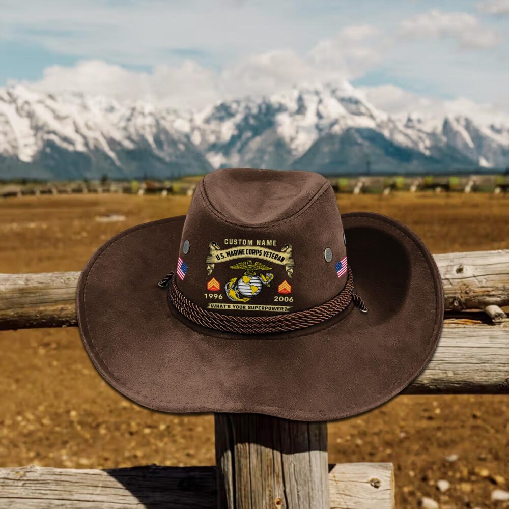 US Marine Corps, The Devil Dogs - Cowboy Hat - Image 4