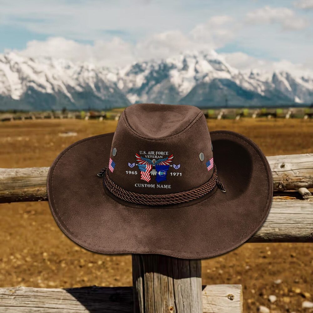 US Air Force , Honor, Duty, Service - Cowboy Hat - Image 4