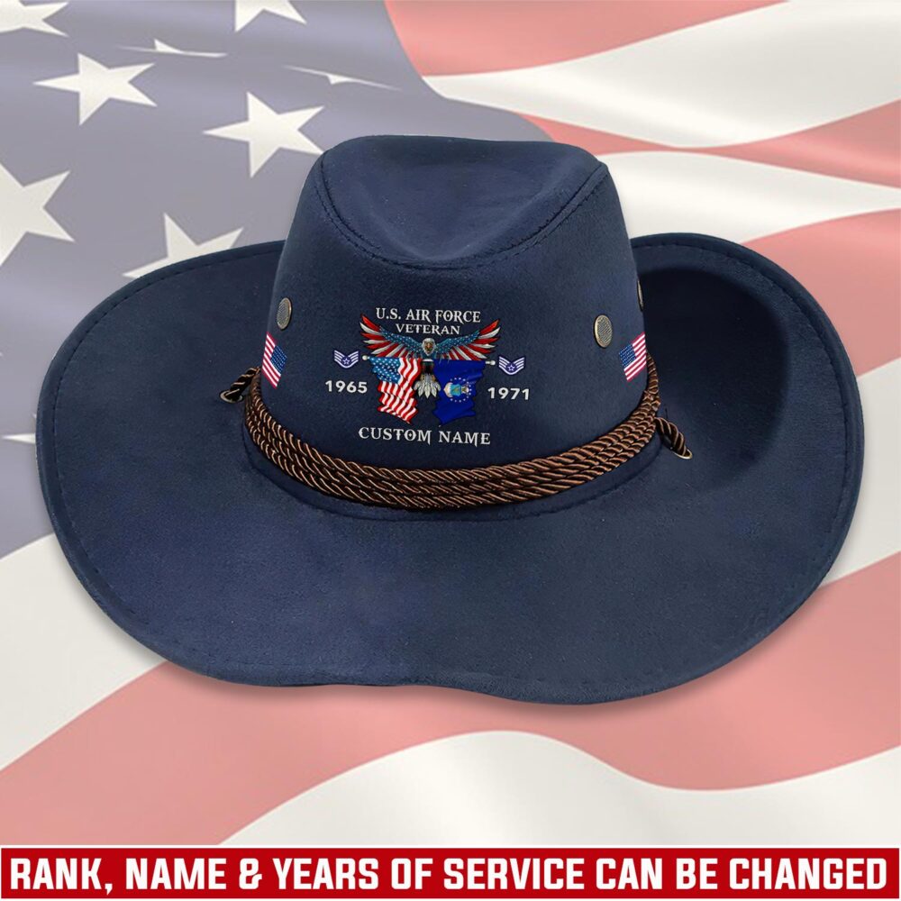 US Air Force , Honor, Duty, Service - Cowboy Hat