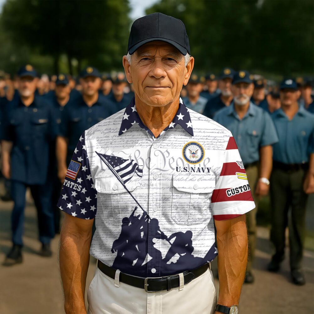US Navy, E 9 Gold - Cargo Shirt - Image 2