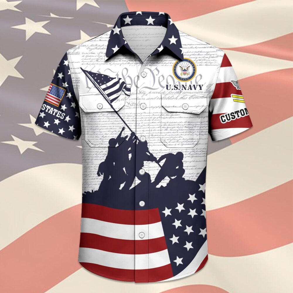 US Navy, E 9 Gold - Cargo Shirt - Image 3