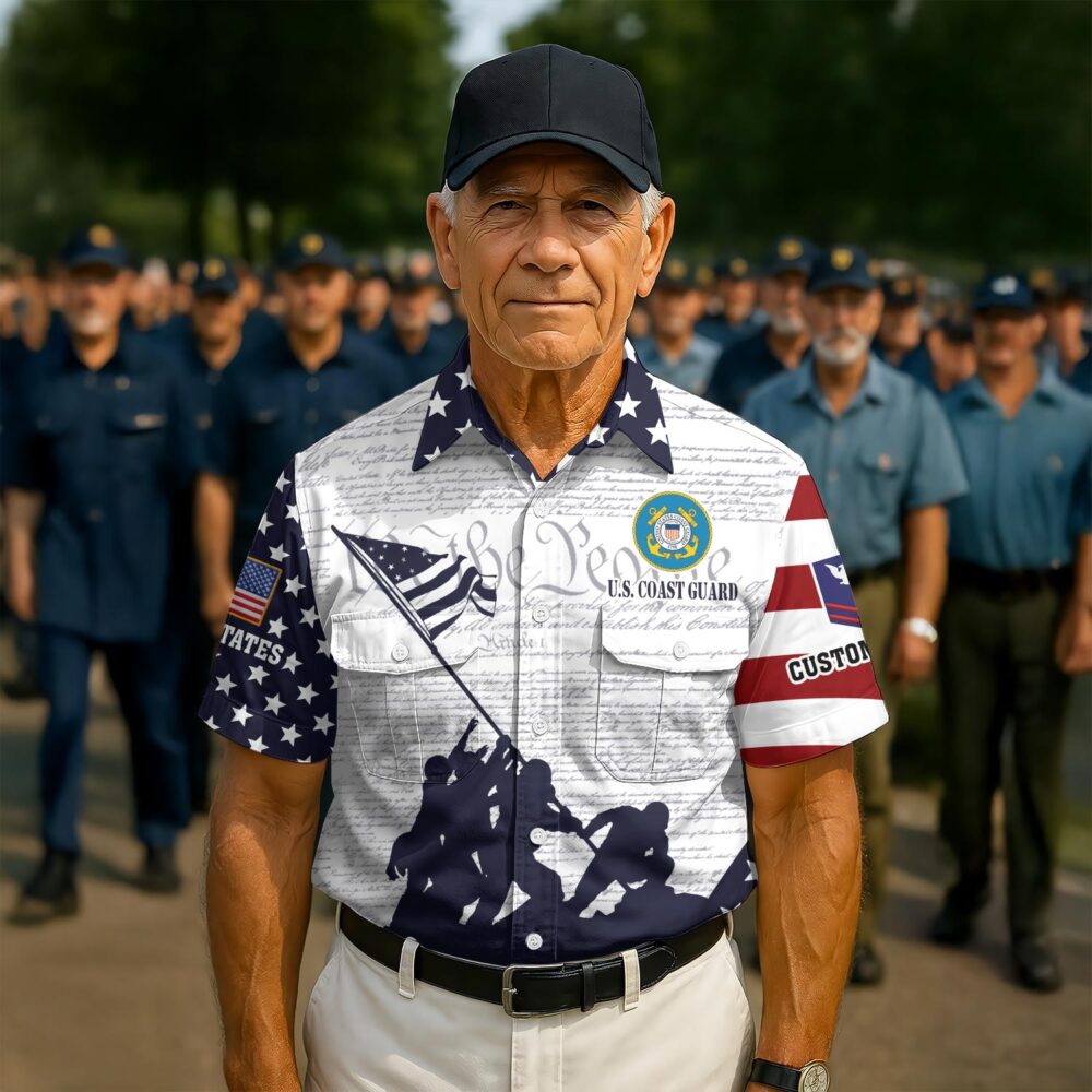 US Coast Guard, E 7 Red - Cargo Shirt - Image 2