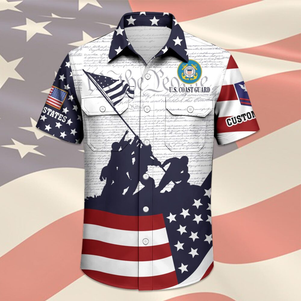 US Coast Guard, E 7 Red - Cargo Shirt - Image 3