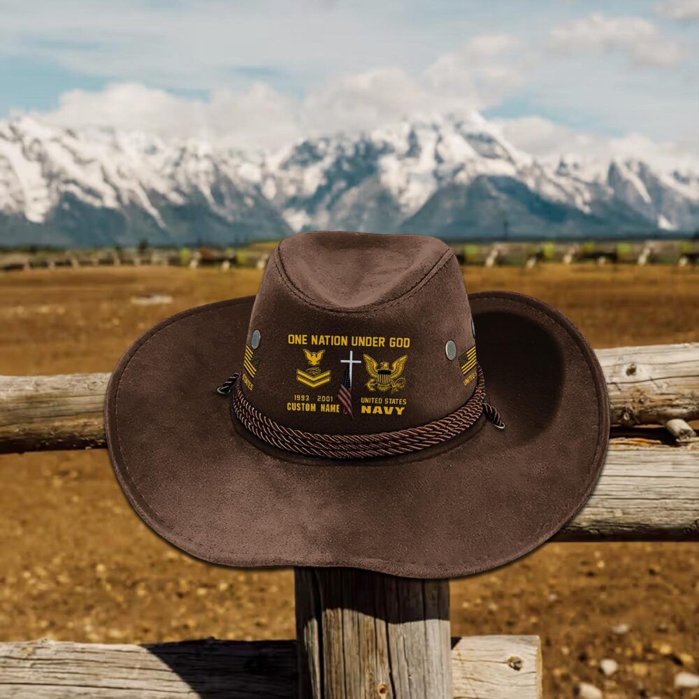 US Navy, The Sea is Ours - Cowboy Hat - Image 4
