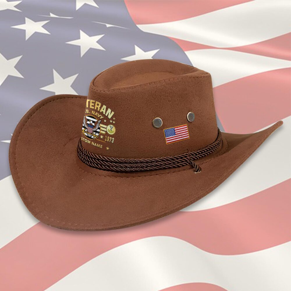 US Navy, Anchors Aweigh - Cowboy Hat - Image 3