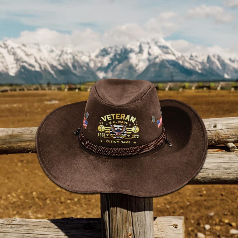 US Navy, Anchors Aweigh - Cowboy Hat - Image 4