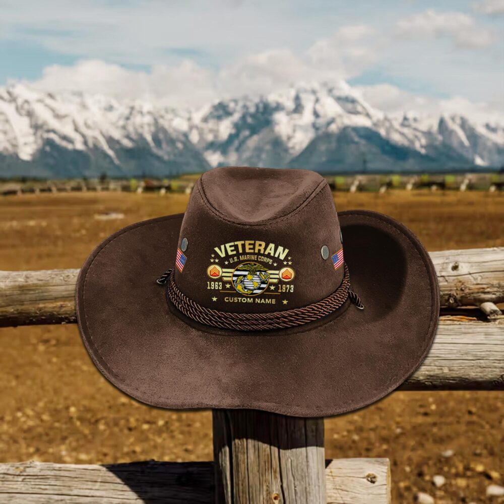 US Marine Corps, E 2 Marines Private First Class - Cowboy Hat - Image 4