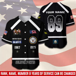 US Navy, Semper Fortis - Baseball Jersey