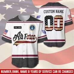 US Air Force , American By Birth, Veteran By Choice - Baseball Jersey