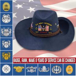 Navy Badge, All Gave Some, Some Gave All - Cowboy Hat
