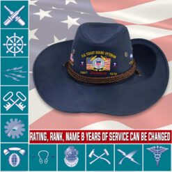 Coast Guard Rating, E 2 Blue - Cowboy Hat