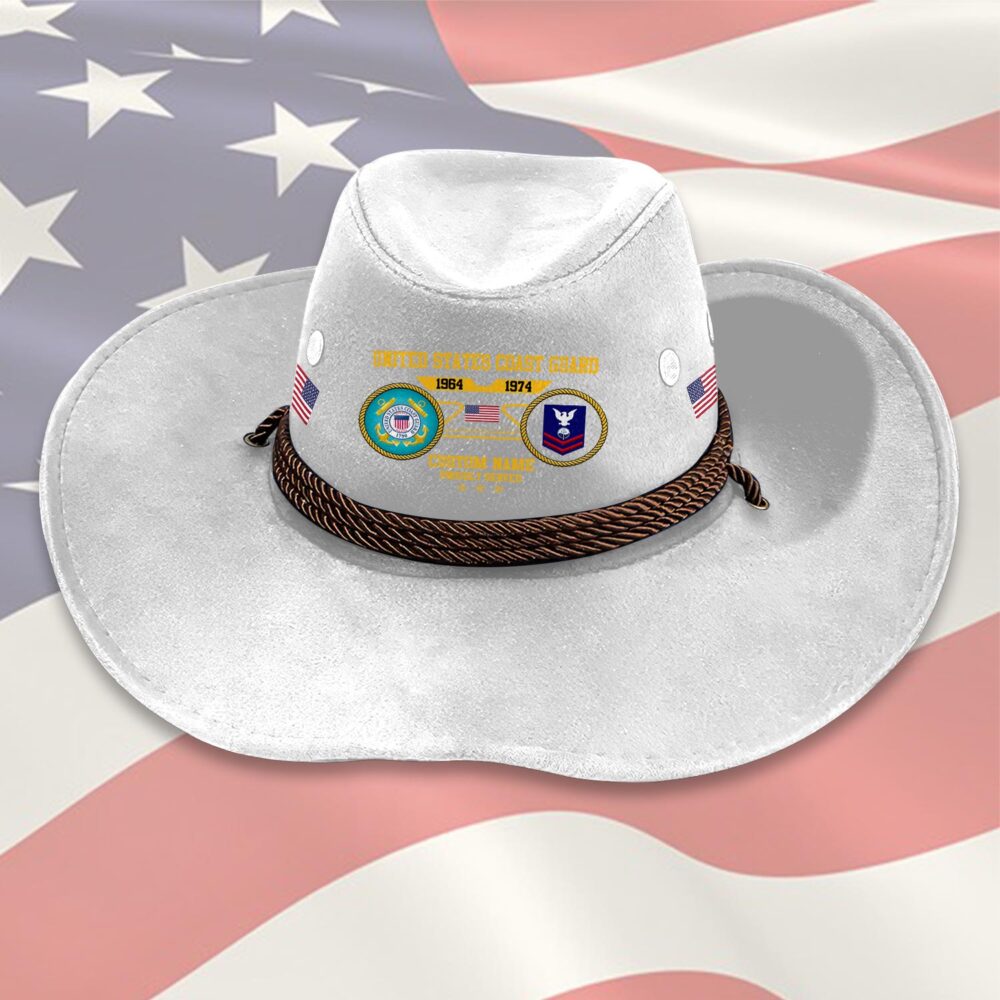 US Coast Guard, Proud To Have Served - Cowboy Hat - Image 6