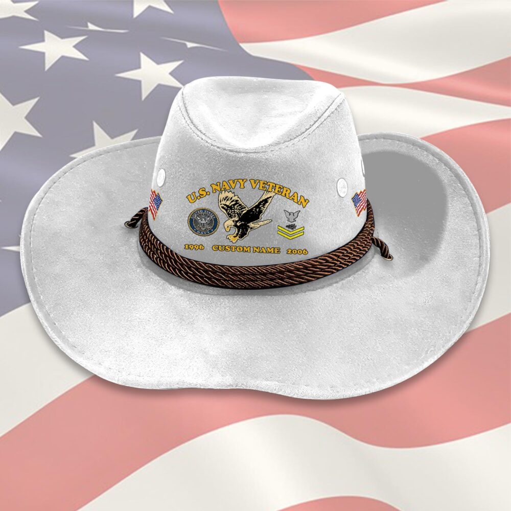US Navy, Freedom Isn't Free - Cowboy Hat - Image 6