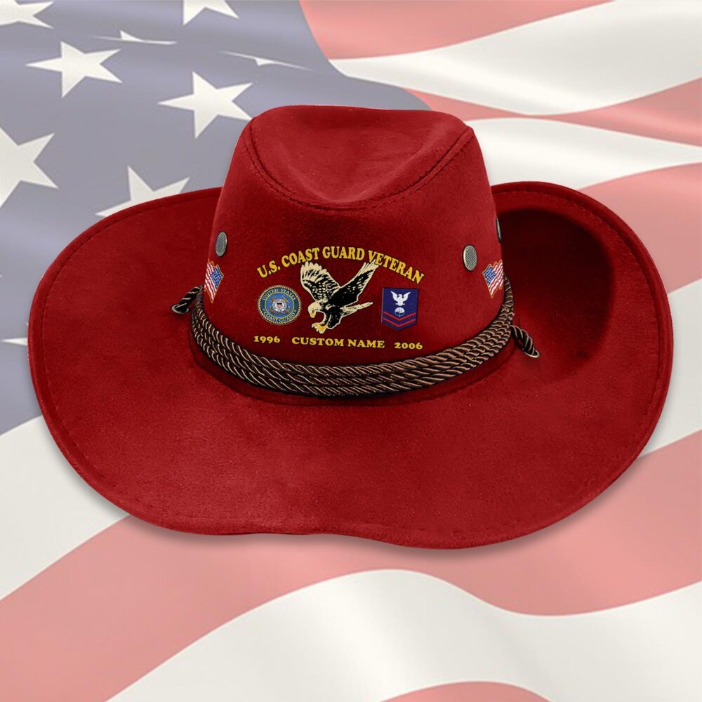 US Coast Guard, Defender of Freedom - Cowboy Hat - Image 7