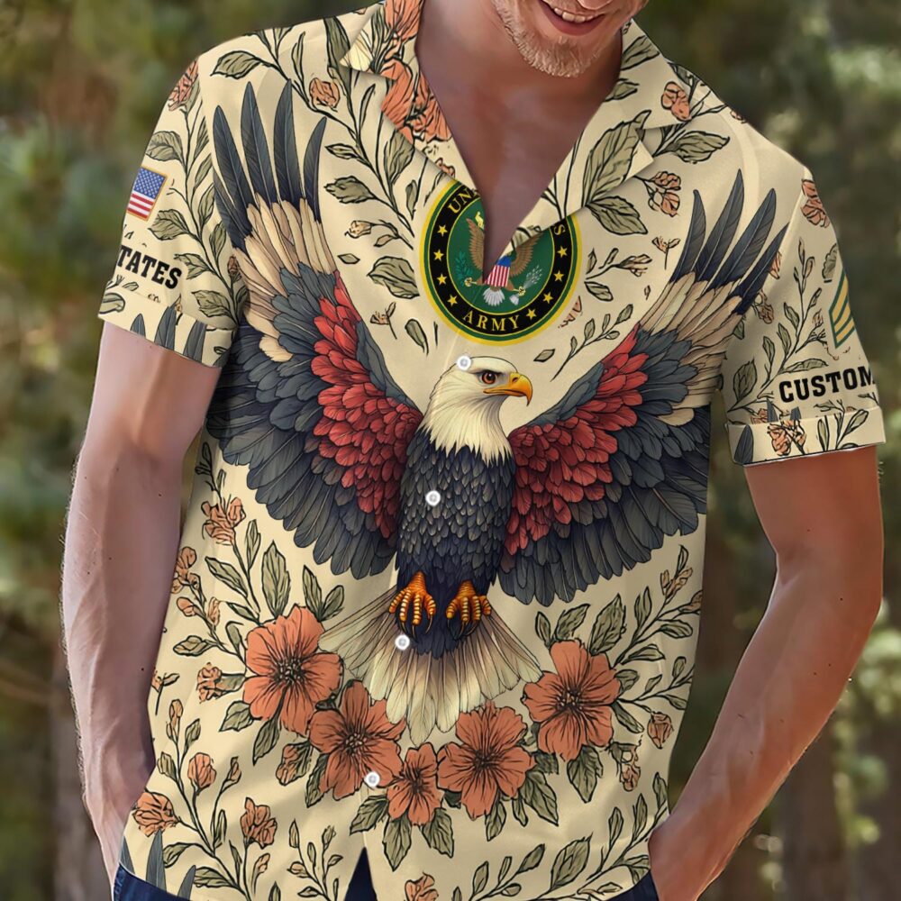 US Army, E 6 Army Staff Sergeant - Hawaii Shirt - Image 2