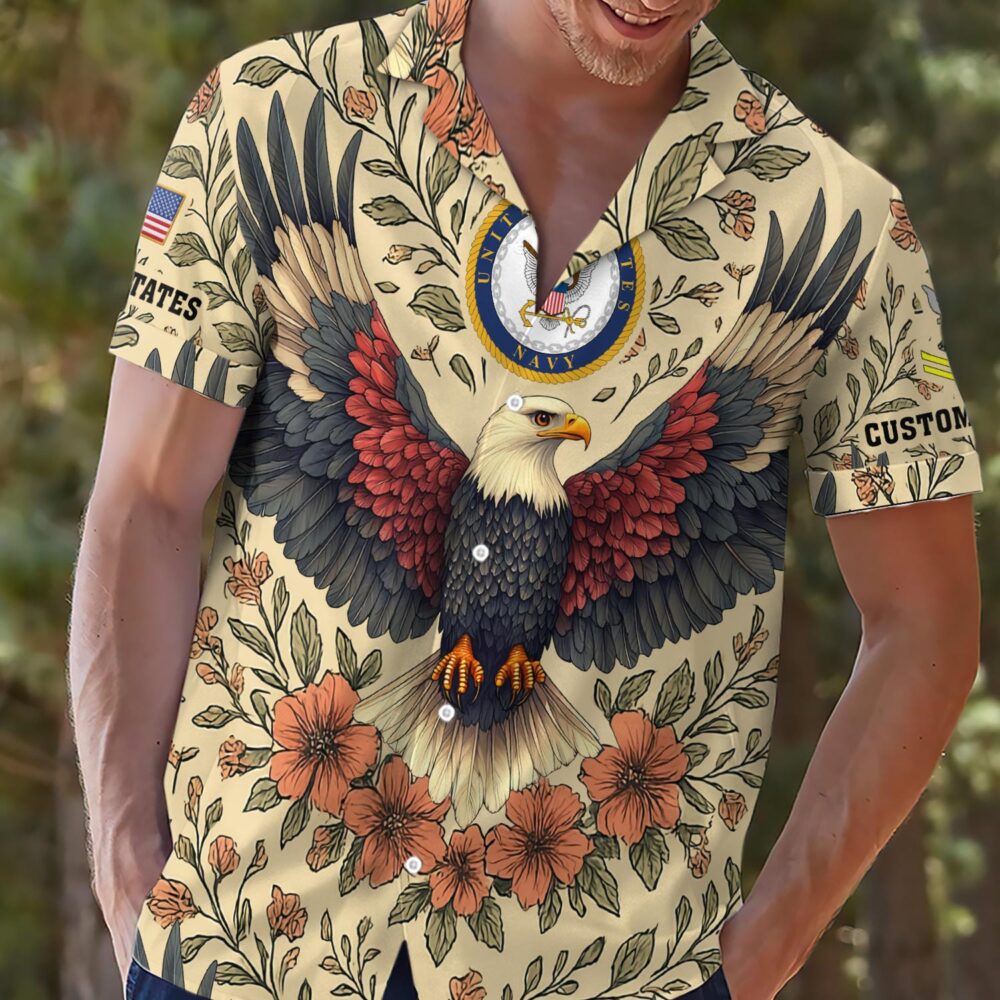 US Navy, E 5 Gold - Hawaii Shirt - Image 2