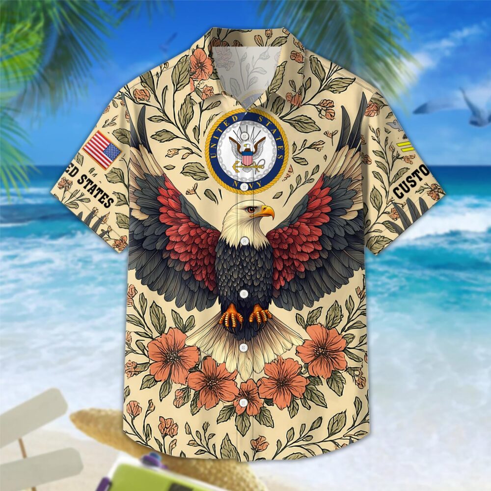 US Navy, E 5 Gold - Hawaii Shirt - Image 3