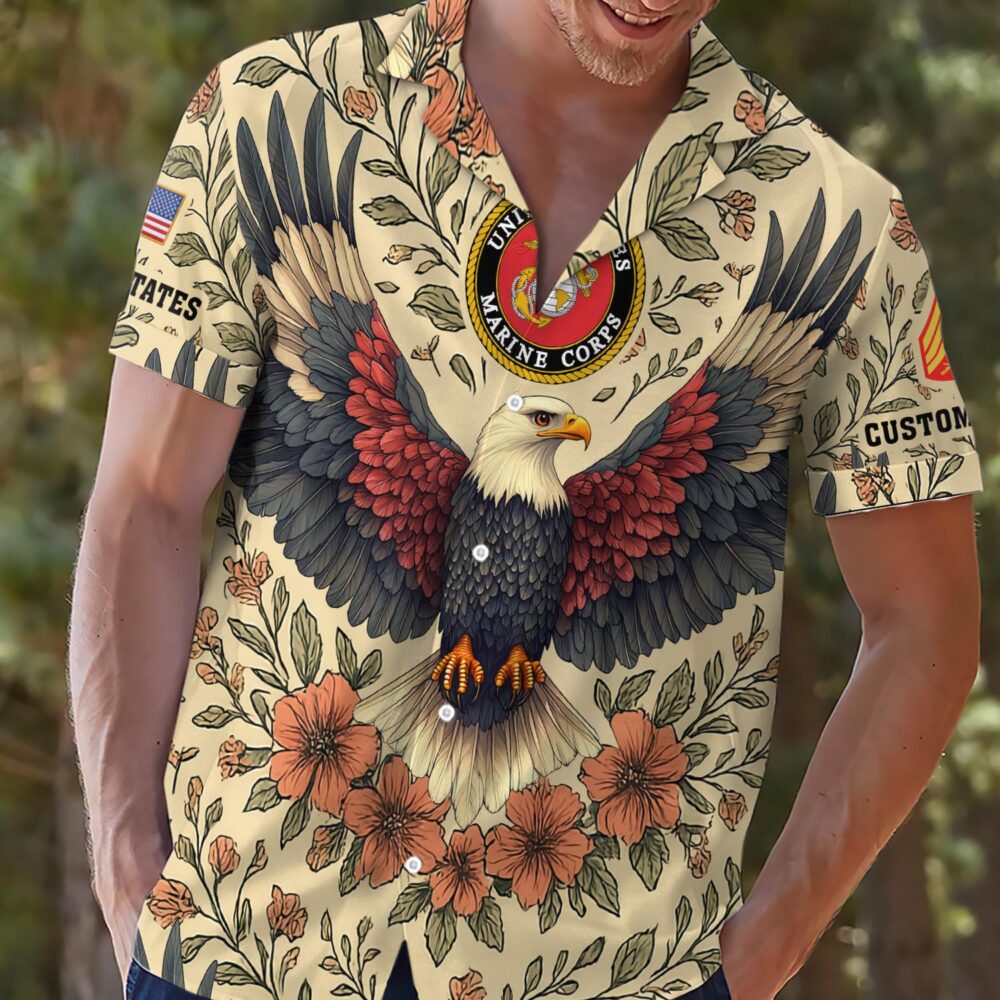 US Marine Corps, I Walked The Walk - Hawaii Shirt - Image 2
