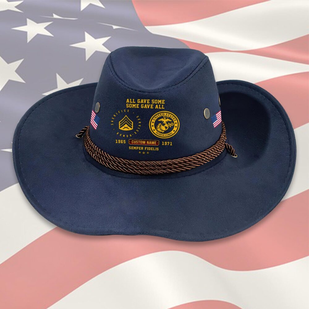 US Marine Corps, All Gave Some, Some Gave All - Cowboy Hat - Image 4