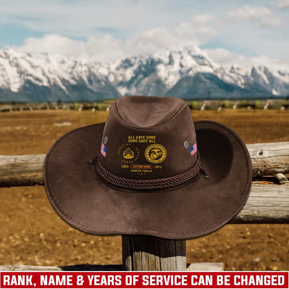 US Marine Corps, All Gave Some, Some Gave All - Cowboy Hat