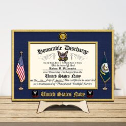 US Navy - 2 Layers Wooden Plaque 18x18in - THPLCustom250717