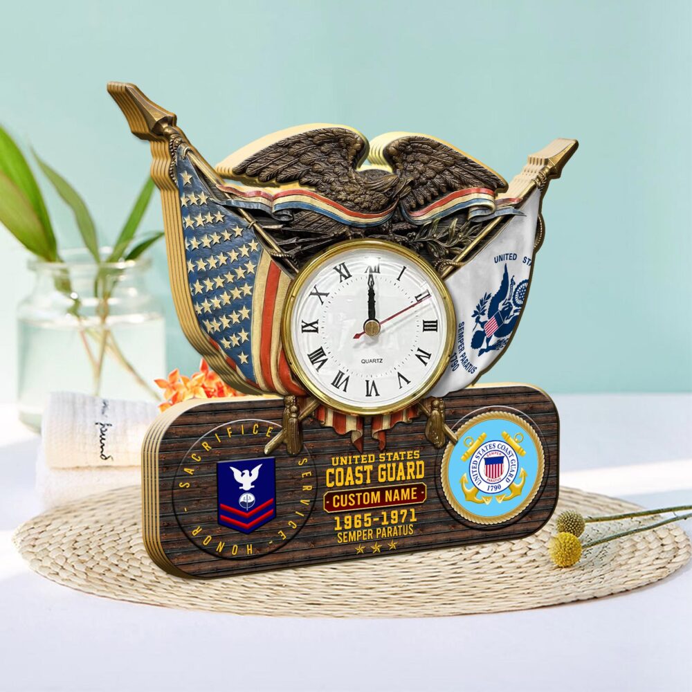 US Air Force , Honor The Fallen - Wooden Clock 11.8*11.8in - Image 3