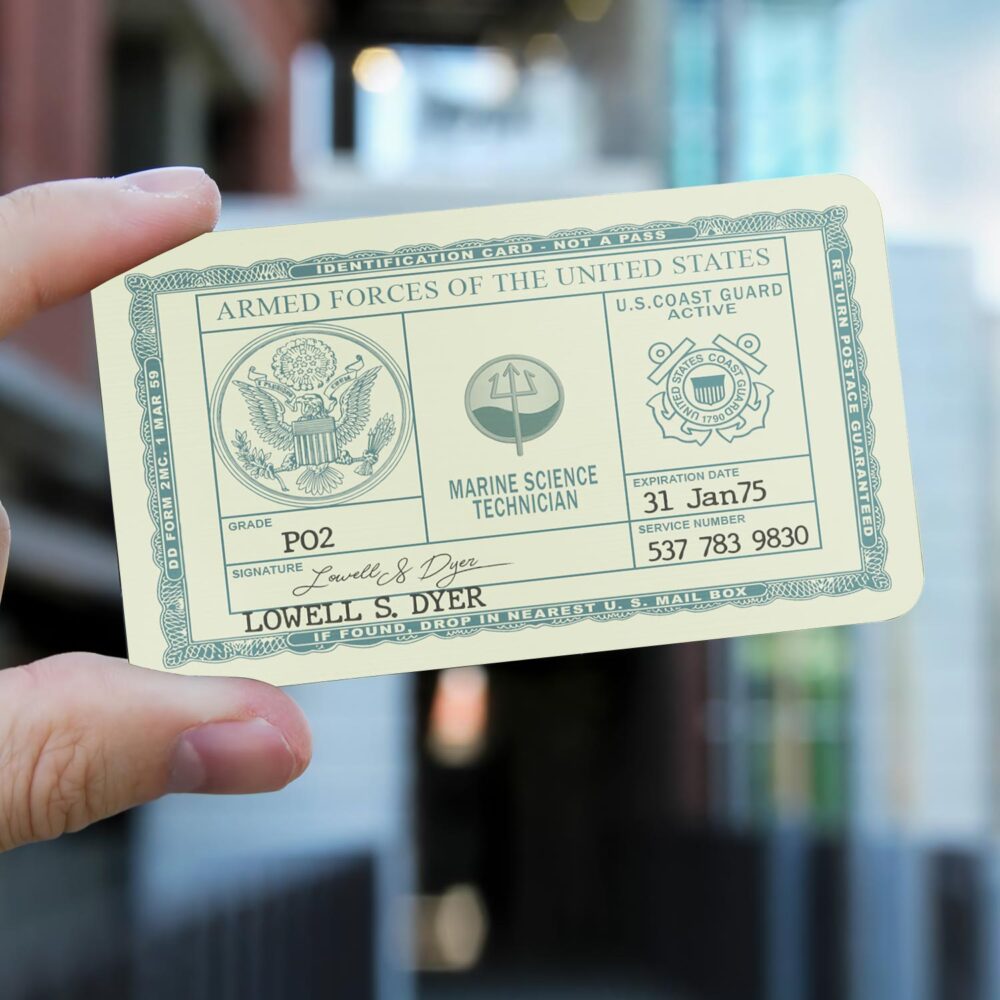 Coast Guard Rating, Served With Pride - Printed Metal Card - Image 2