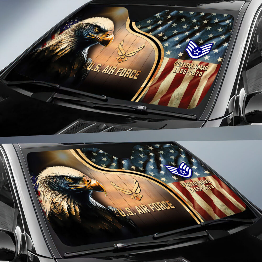 US Air Force , O 4 Air Force Major - Car Sun Shade - Image 2