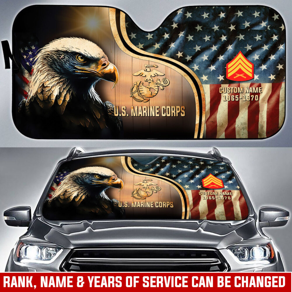 US Marine Corps, Semper Fidelis - Car Sun Shade