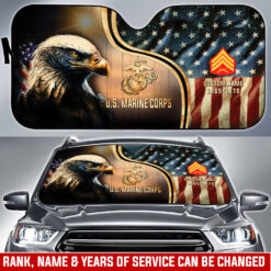 US Marine Corps, Semper Fidelis - Car Sun Shade