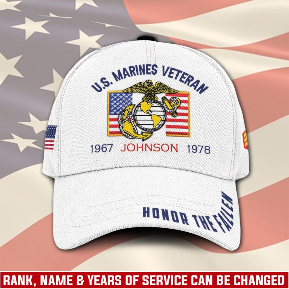 US Marine Corps, American By Birth, Veteran By Choice - Classic Cap