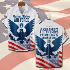 US Air Force , Thank a Veteran - Short Sleeve Button Shirt