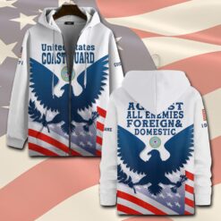 US Coast Guard, Second To None - Zip Hoodie