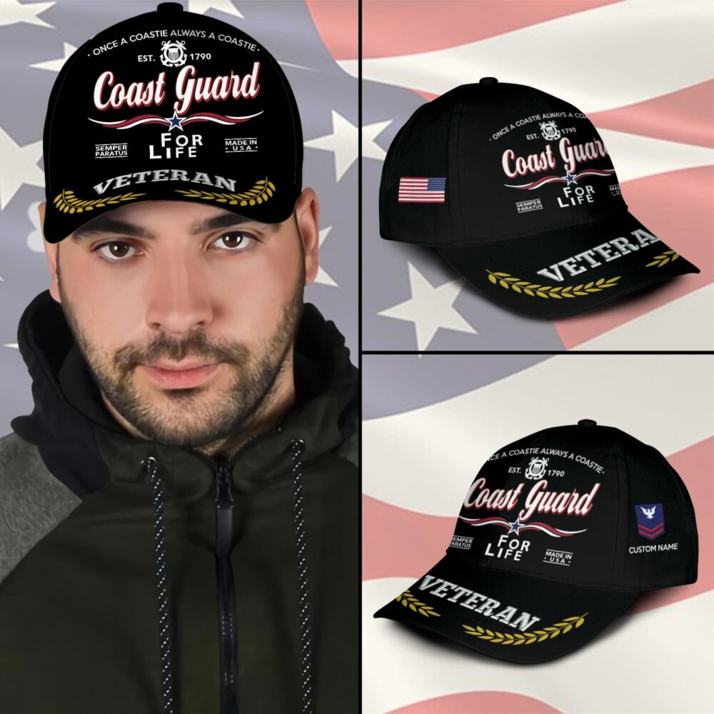 US Coast Guard, Honoring All Who Served - Classic Cap - Image 3