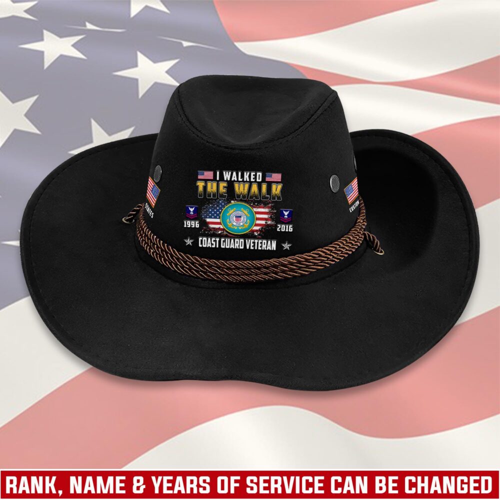US Coast Guard, E 3 White - Cowboy Hat