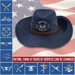 Navy Rating, E 3 Red - Cowboy Hat