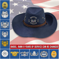 Navy Badge, Proud To Have Served - Cowboy Hat