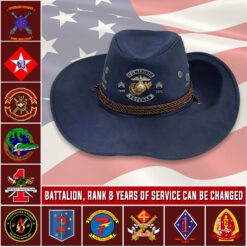 Marines Battalions, E 7 Marines Gunnery Sergeant - Cowboy Hat