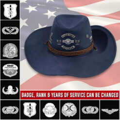 Air Force Badge, All Gave Some, Some Gave All - Cowboy Hat